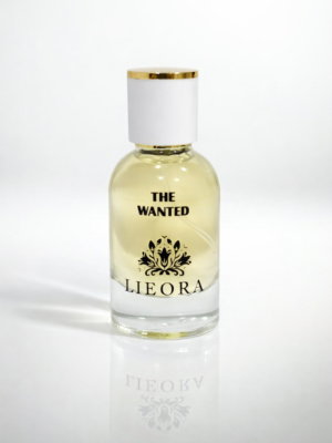 The Wanted perfume bottle with sleek glass design and luxury fragrance"